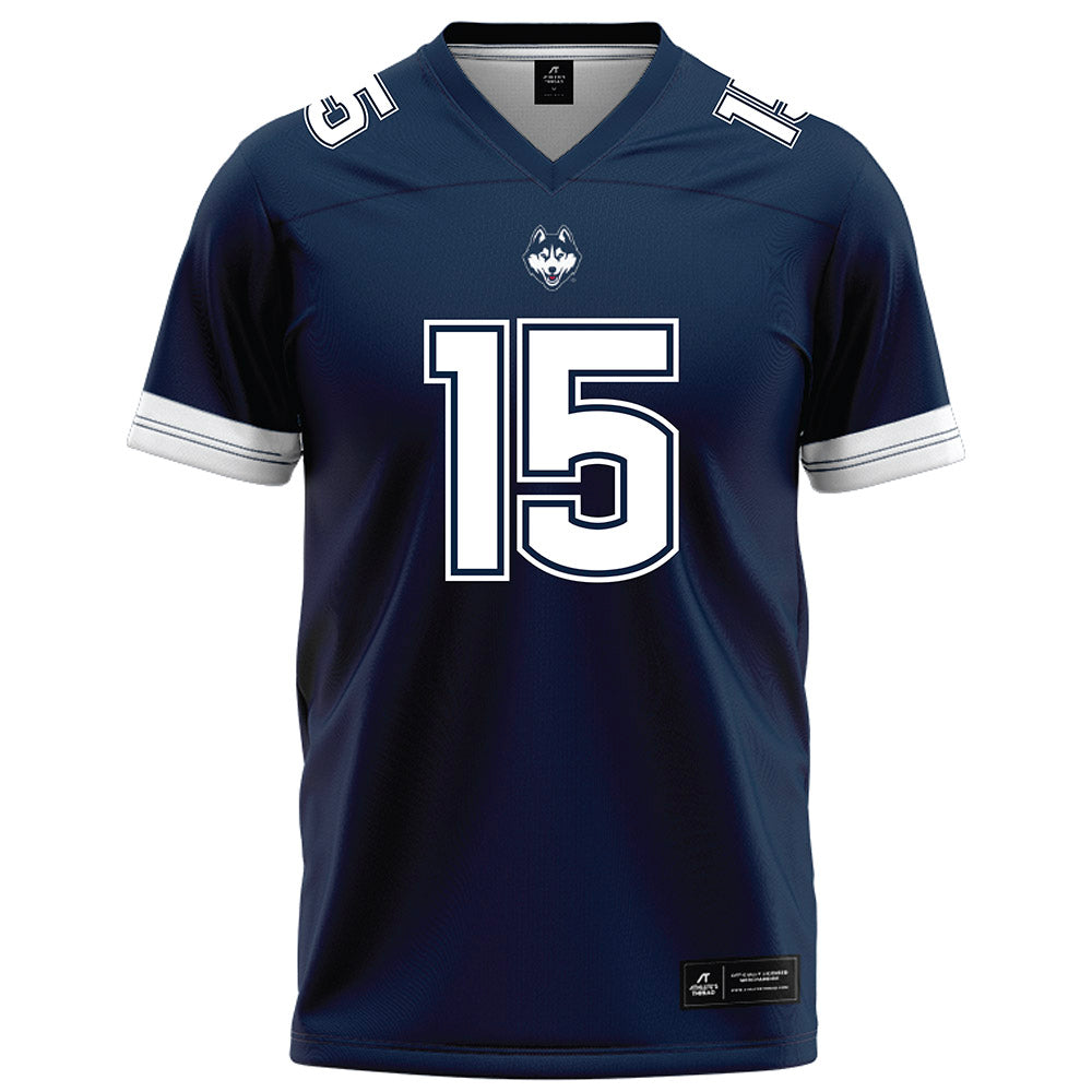 UConn - NCAA Football : Tui Faumuina-Brown - Navy Football Jersey