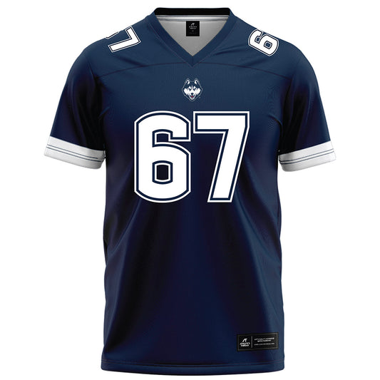 UConn - NCAA Football : Hannes Hammer - Navy Football Jersey-0
