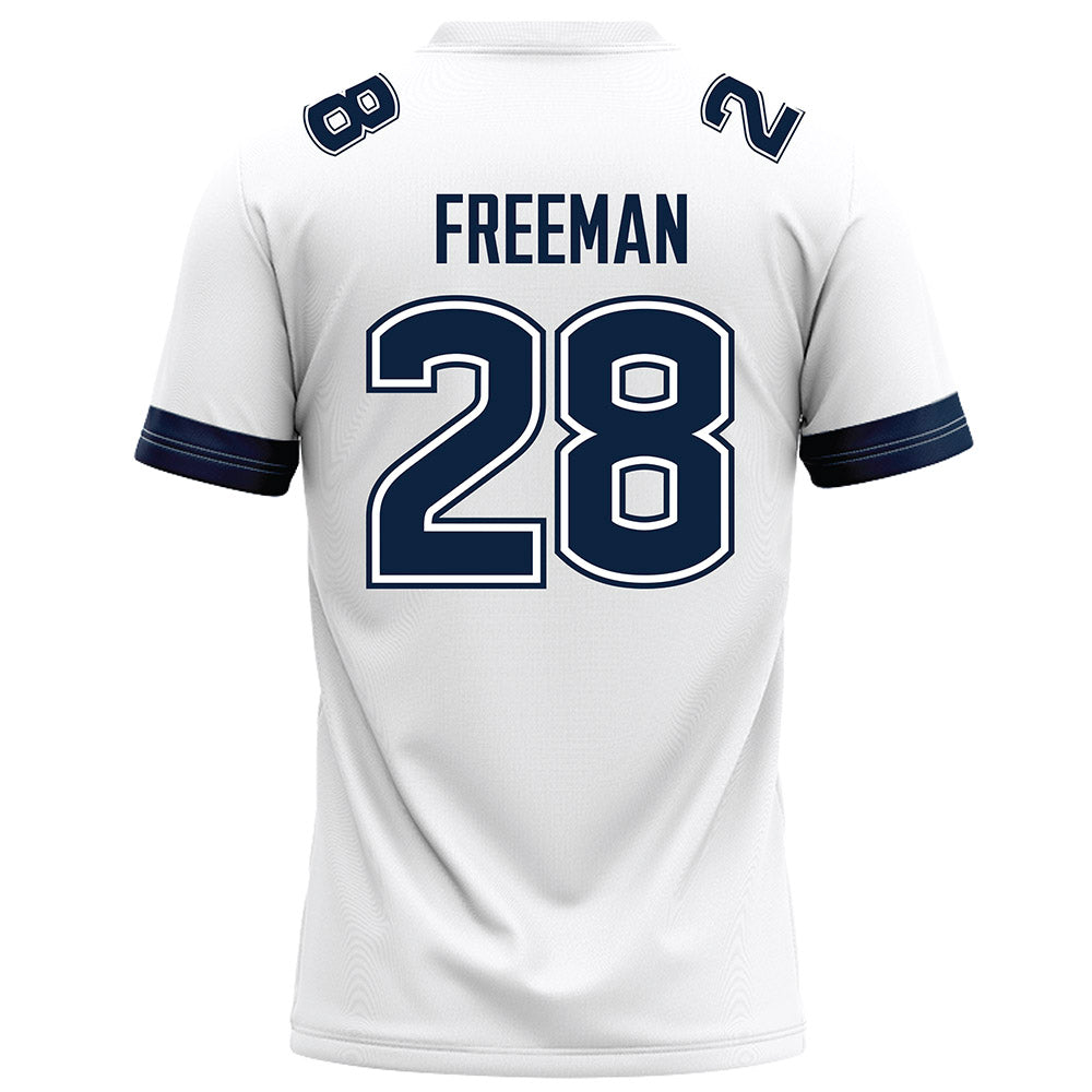 UConn - NCAA Football : Christopher Freeman - White Football Jersey-1