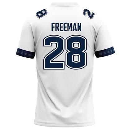 UConn - NCAA Football : Christopher Freeman - White Football Jersey-1