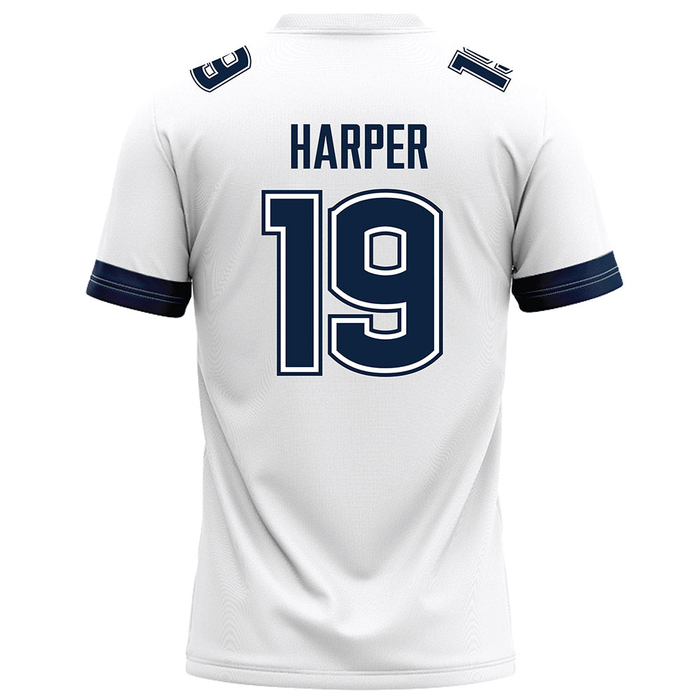 UConn - NCAA Football : Jackson Harper - White Football Jersey-1