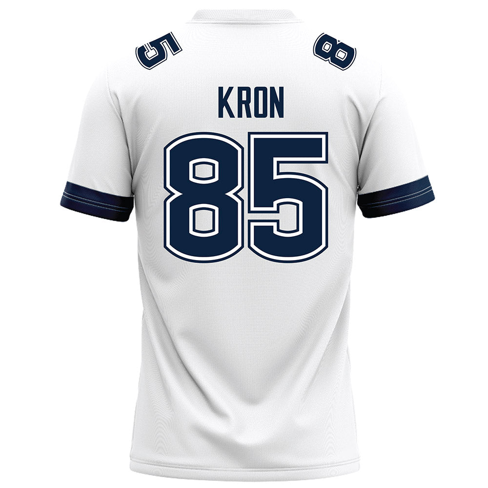 UConn - NCAA Football : Drew Kron - White Football Jersey-1