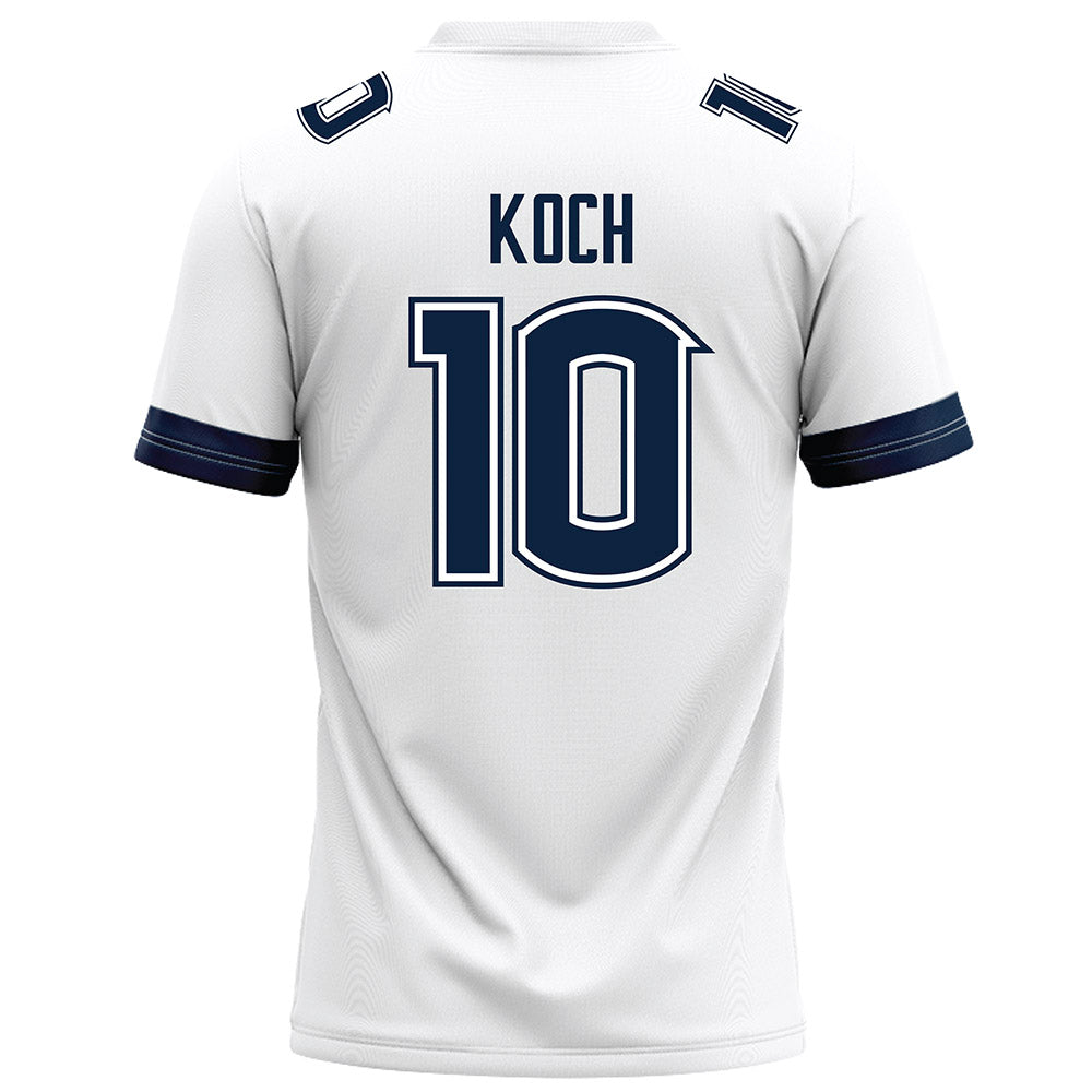 UConn - NCAA Football : Griffin Koch - White Football Jersey-1