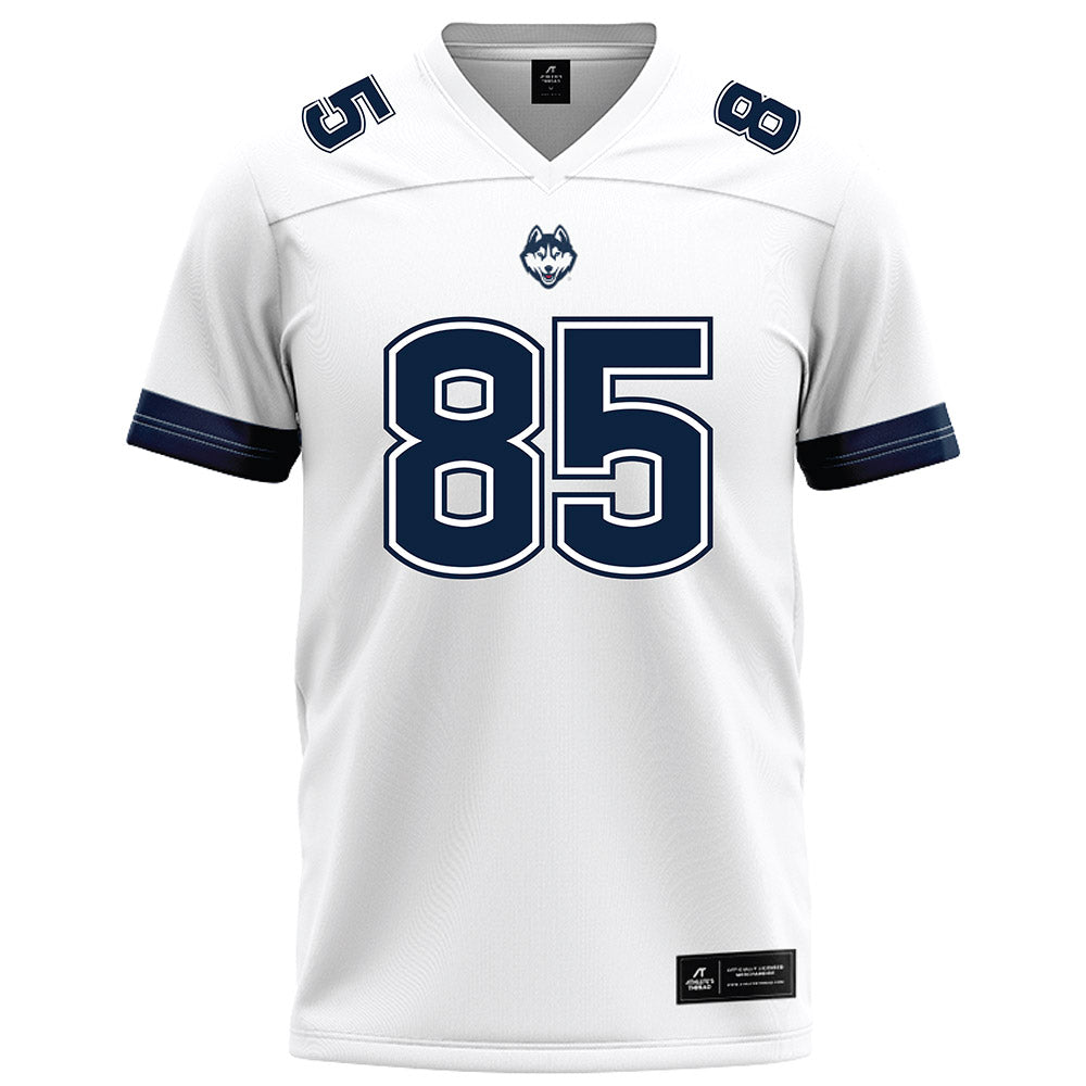UConn - NCAA Football : Drew Kron - White Football Jersey-0