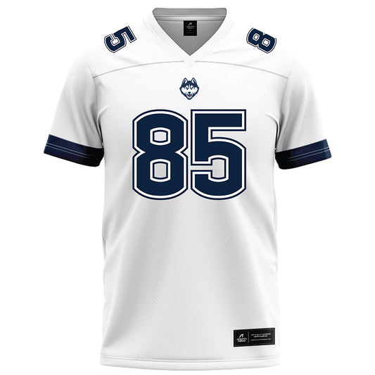 UConn - NCAA Football : Drew Kron - White Football Jersey-0