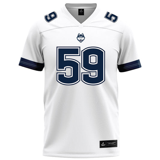 UConn - NCAA Football : David LaGanga - White Football Jersey-0