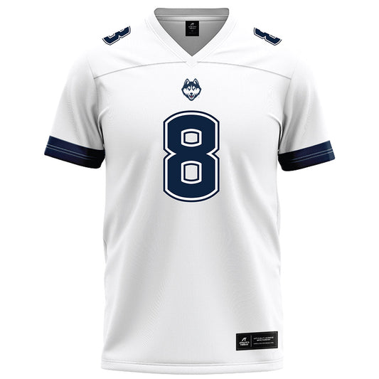 UConn - NCAA Football : Sione Moa - White Football Jersey-0