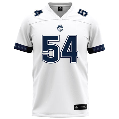 UConn - NCAA Football : Jake Kiernan - White Football Jersey-0