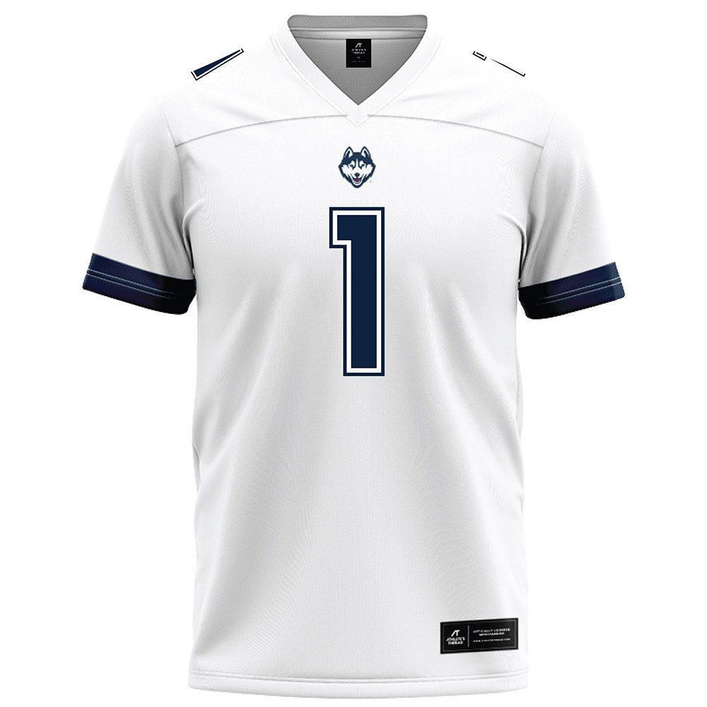 UConn - NCAA Football : Skyler Bell - White Football Jersey-0