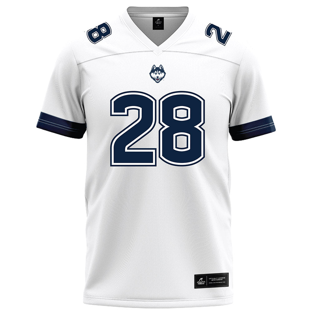UConn - NCAA Football : Christopher Freeman - White Football Jersey-0