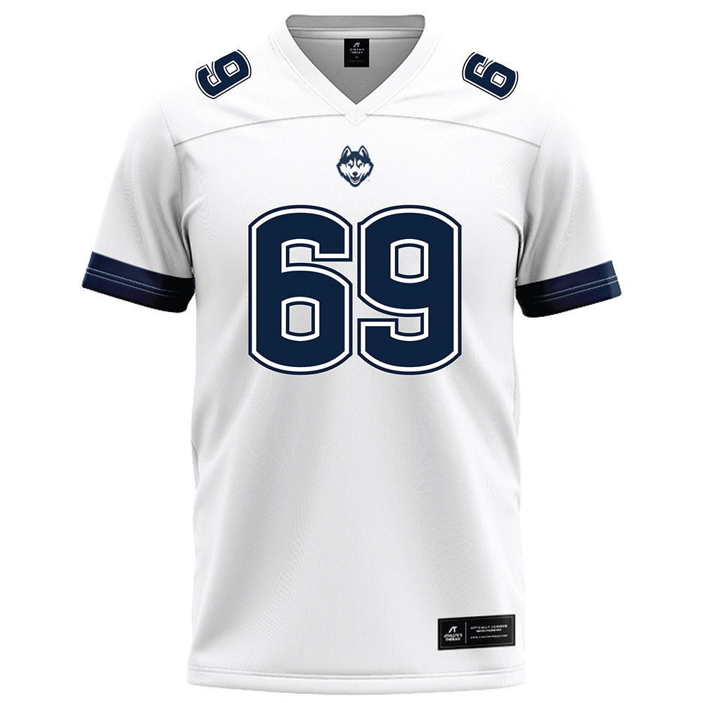 UConn - NCAA Football : Ty Chan - White Football Jersey-0