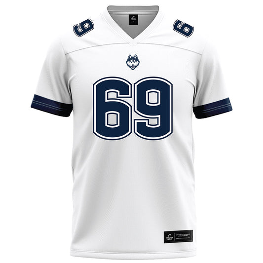 UConn - NCAA Football : Ty Chan - White Football Jersey-0