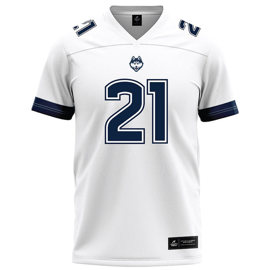 UConn - NCAA Football : Lee Molette III - White Football Jersey-0