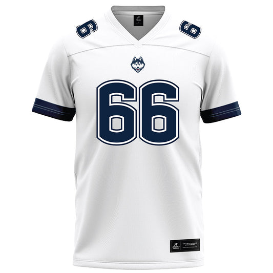 UConn - NCAA Football : Brady Wayburn - White Football Jersey-0