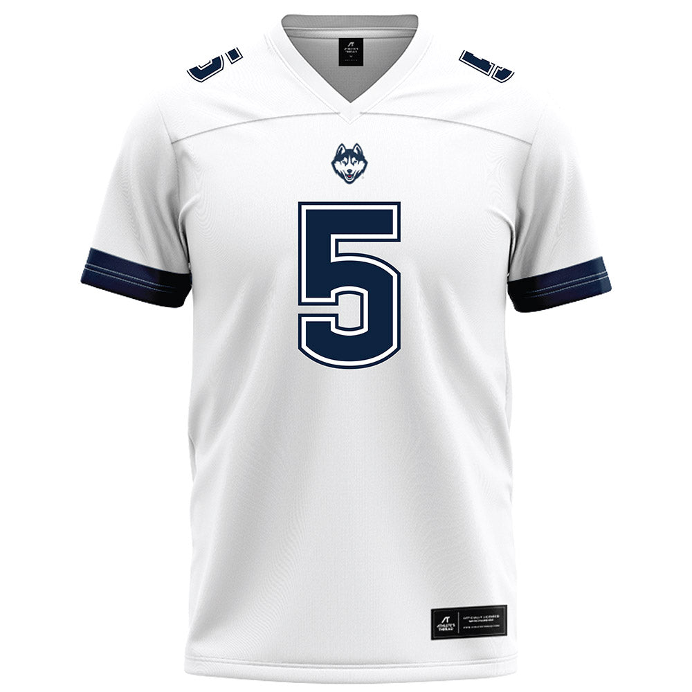 UConn - NCAA Football : Shamar Porter - White Football Jersey-0