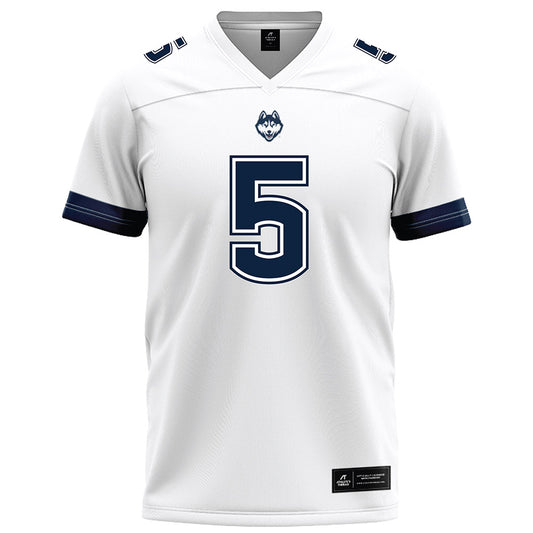 UConn - NCAA Football : Shamar Porter - White Football Jersey-0