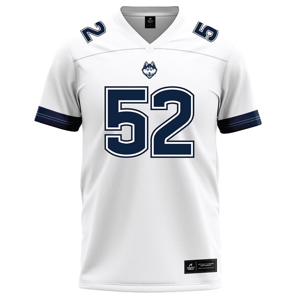 UConn - NCAA Football : Deron McLaughlin - White Football Jersey-0