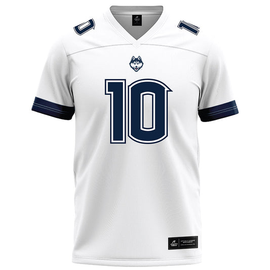 UConn - NCAA Football : Griffin Koch - White Football Jersey-0