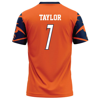 UTSA - NCAA Football : Donyai Taylor - Orange Football Jersey