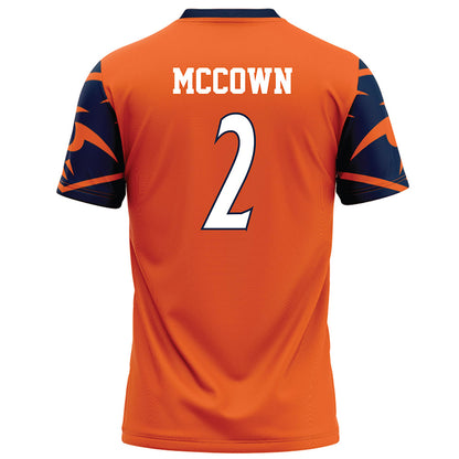 UTSA - NCAA Football : Owen McCown - Orange Football Jersey