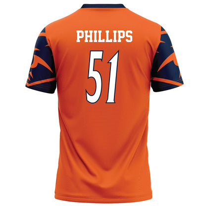 UTSA - NCAA Football : Austin Phillips - Orange Football Jersey