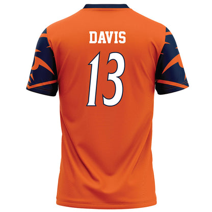 UTSA - NCAA Football : Dematrius Davis - Orange Football Jersey