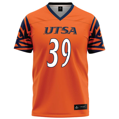 UTSA - NCAA Football : Ethan Laing - Orange Football Jersey