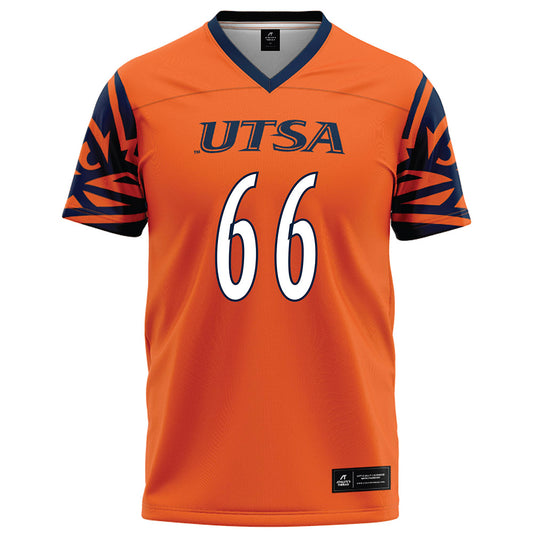 UTSA - NCAA Football : Andrew Alvarado - Orange Football Jersey