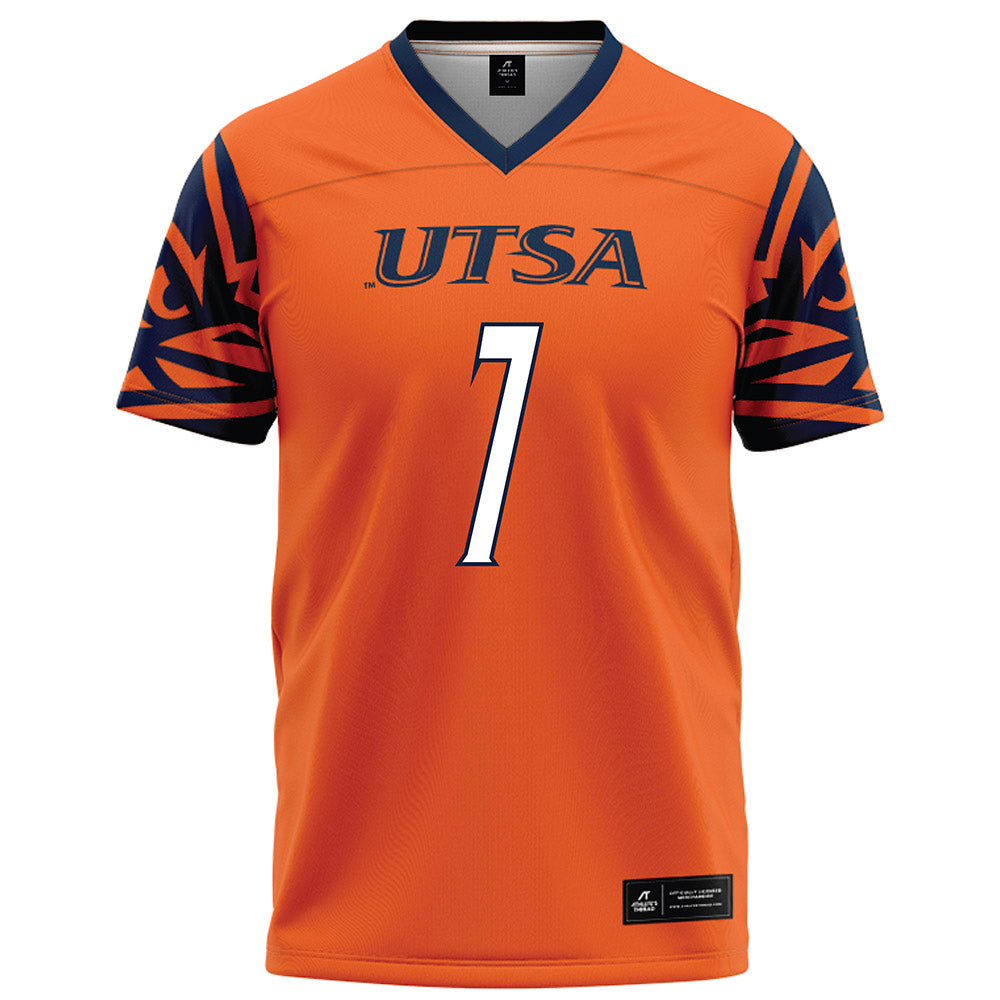 UTSA - NCAA Football : Donyai Taylor - Orange Football Jersey