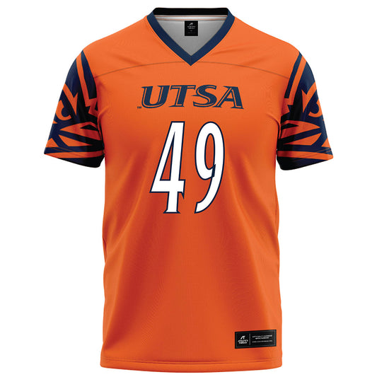 UTSA - NCAA Football : David Adedoyin - Orange Football Jersey