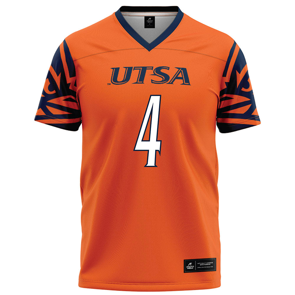 UTSA - NCAA Football : Ken Robinson - Orange Football Jersey