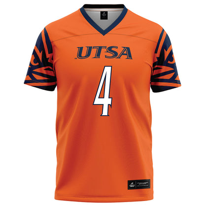 UTSA - NCAA Football : Ken Robinson - Orange Football Jersey