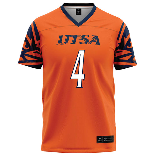 UTSA - NCAA Football : Ken Robinson - Orange Football Jersey