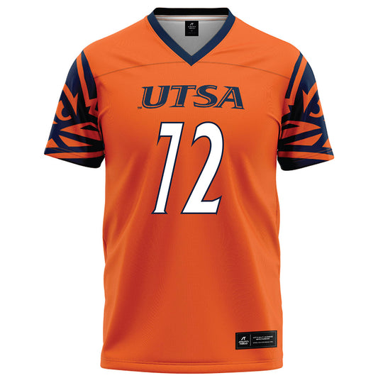 UTSA - NCAA Football : Briley Brown - Orange Football Jersey