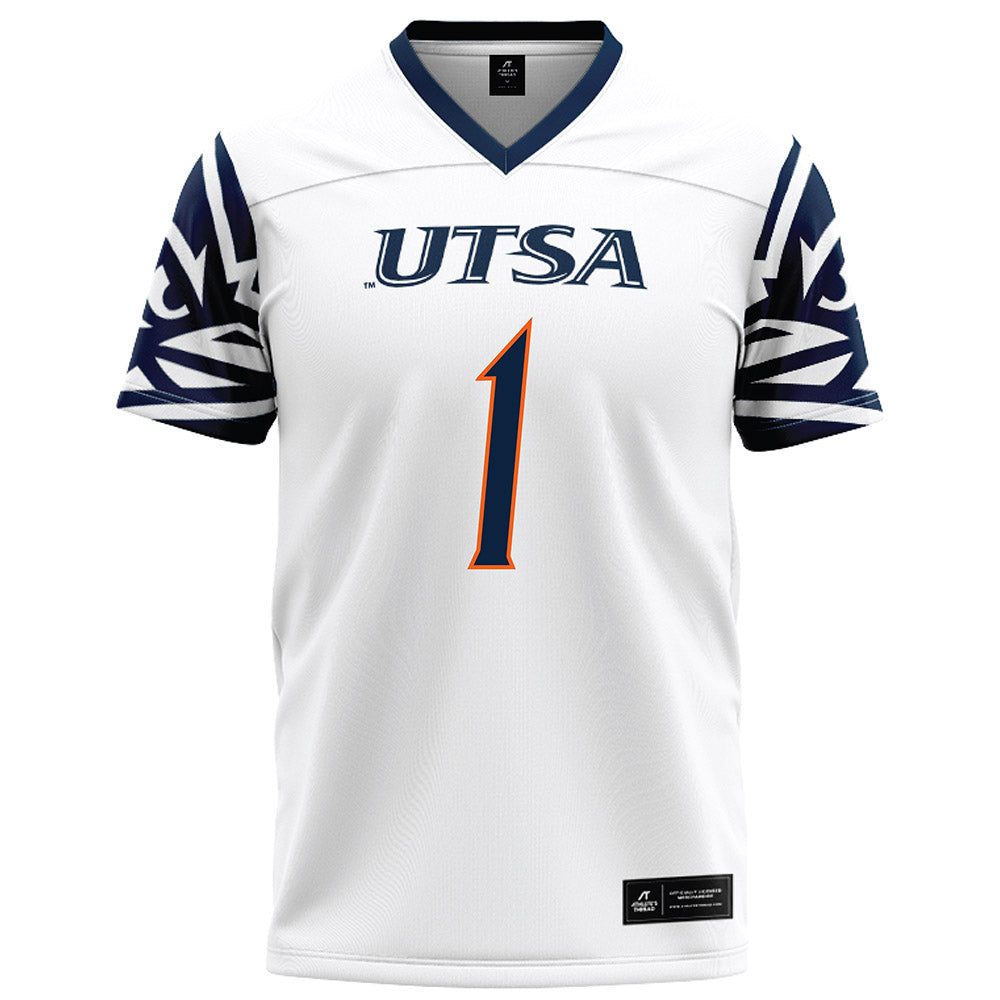 UTSA - NCAA Football : De'Corian Clark - White Football Jersey