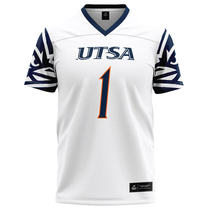 UTSA - NCAA Football : De'Corian Clark - White Football Jersey