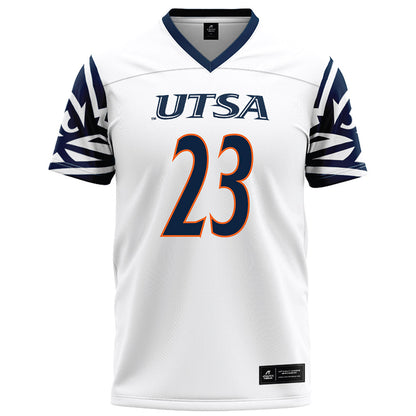 UTSA - NCAA Football : Alpha Khan - White Football Jersey