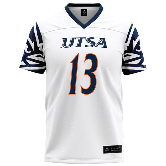 UTSA - NCAA Football : Syrus Dumas - White Football Jersey