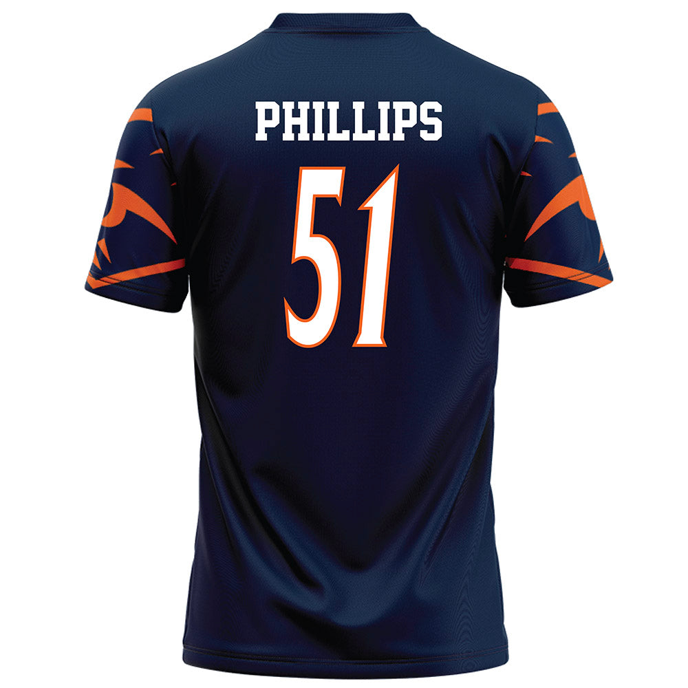 UTSA - NCAA Football : Austin Phillips - Navy Football Jersey