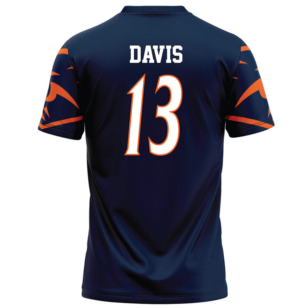 UTSA - NCAA Football : Dematrius Davis - Navy Football Jersey