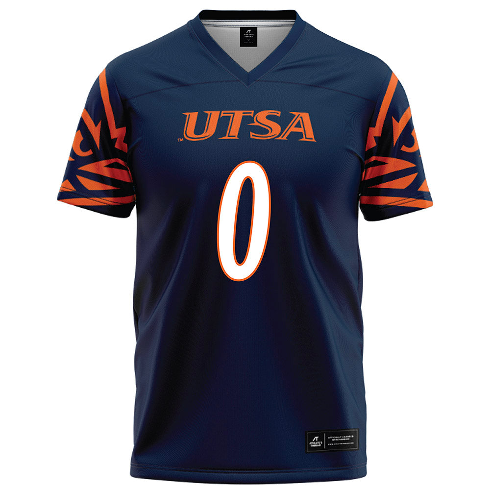 UTSA - NCAA Football : Oscar Cardenas - Navy Football Jersey-0