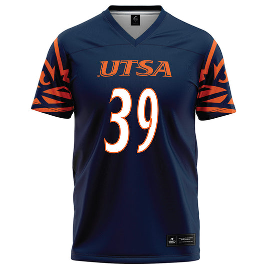 UTSA - NCAA Football : Ethan Laing - Navy Football Jersey