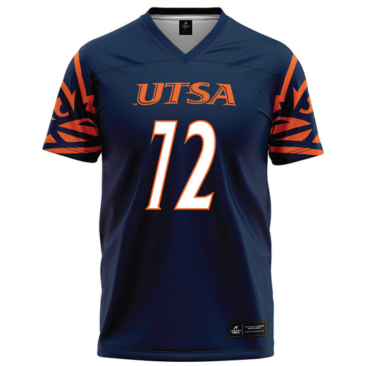 UTSA - NCAA Football : Briley Brown - Navy Football Jersey