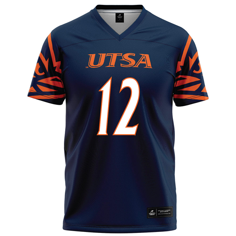 UTSA - NCAA Football : Max Gerlich - Navy Football Jersey-0