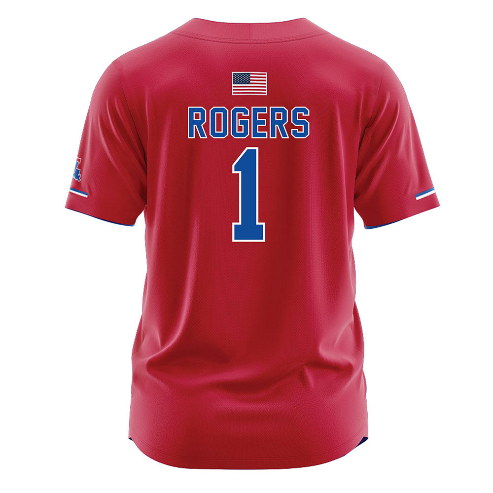 LA Tech - NCAA Softball : Alannah Rogers - Red Jersey-1