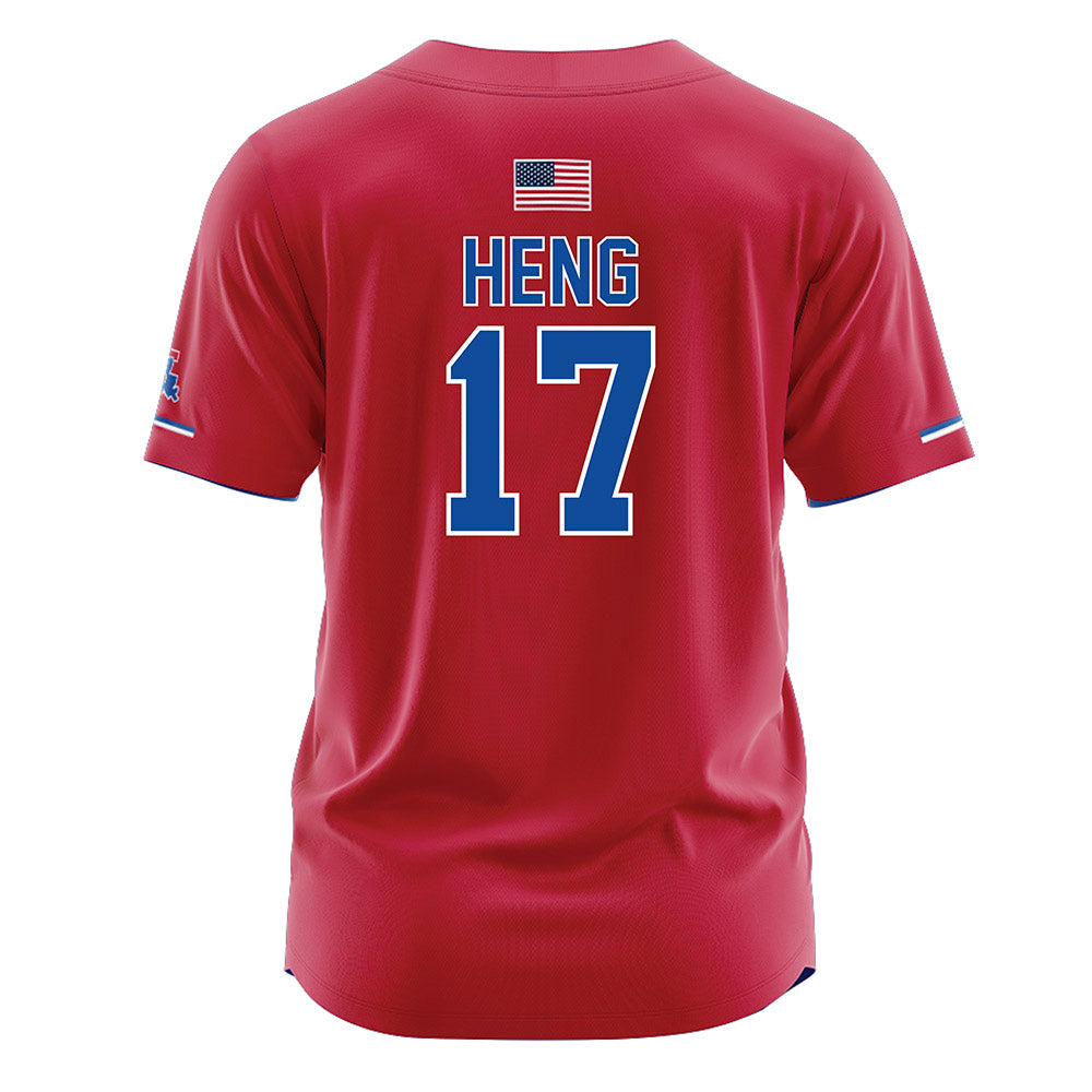 LA Tech - NCAA Softball : Elena Heng - Red Jersey-1