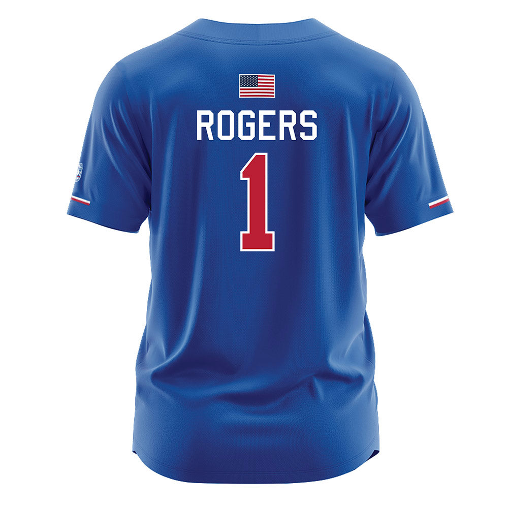 LA Tech - NCAA Softball : Alannah Rogers - Blue Jersey-1