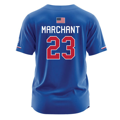 LA Tech - NCAA Softball : Reagan Marchant - Blue Jersey-1