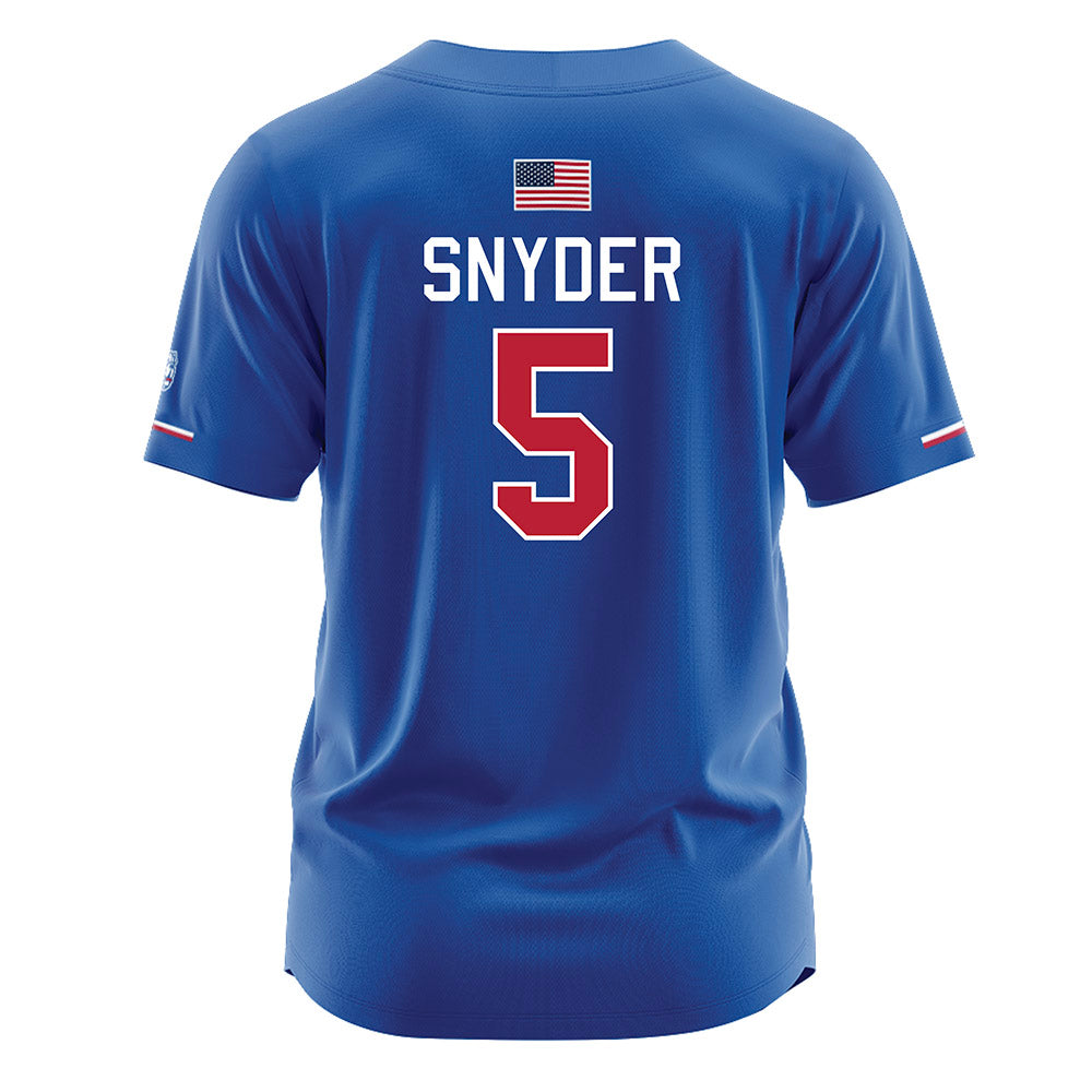 LA Tech - NCAA Softball : Addison Snyder - Blue Jersey-1