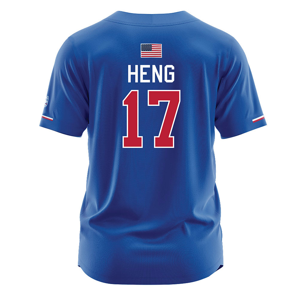 LA Tech - NCAA Softball : Elena Heng - Blue Jersey-1